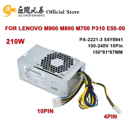 FSP210-20TGBAA FSP210-20TGBAB 54Y8941 PA-2221-3 PCE025 HK310-71PP 00PC746 210W 10Pin PSU For Lenovo 
