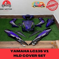 YAMAHA LC135 V1 HLD COVER SET EXCITER MX(1)  COVER SET-PP+BG COVER SET STICKER TANAM