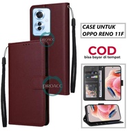 Case hp for OPPO RENO 11F 5G flip wallet leather case Premium flip case Casing hp flip cover