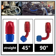 AN4 AN6 AN8 AN10 AN12 Straight 45 90 120 180 Degree Oil Fuel Swivel Hose End Fitting Oil Hose End Ad
