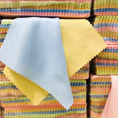 130*130mm 100pc glasses cloth microfiber thickened needle embossed silk eye cleaning cloth