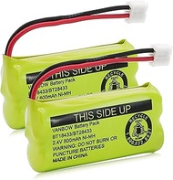 BT18433/BT28433 2.4V 800mAh Ni-MH Cordless Phone Battery, Also Compatible with AT&T BT184342/BT28434