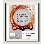YAMAHA RXZ 135 HEAD GASKET COPPER 58 59 60 62mm