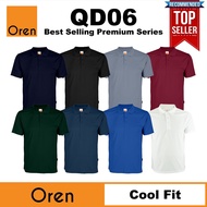 【BEST SELLER】 OREN SPORT Baju T Shirt Kemeja Lelaki Perempuan Berkolar Microfiber Polo Jersey QD06 M