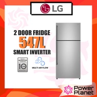 LG 547L Top Freezer Fridge GN-C702HFCM Platinum Silver Finish GNC702HFCM
