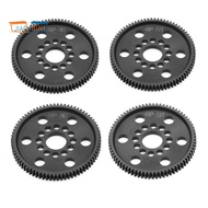 4PCS 48P Spur Gear Main Gear  75T+76T+77T+78T Universal for 3Racing  S XI XIS  D4 D5 1/10 RC Car Upg