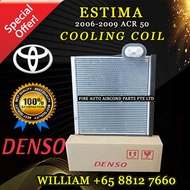 TOYOTA ESTIMA OLD MODEL 2006-2009 YEAR ACR 50 ORIGINAL DENSO COOLING COIL/ EVAPORATOR (CAR AIR COND