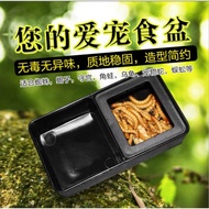 Reptiles dish, Gecko water dish, Gecko food dish, gecko worm dish 2in1，gecko bowl，守宫食盘