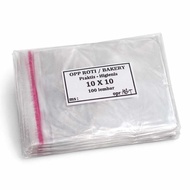 (100Lbr) OPP PLASTIC Size 10x10+3cm / 12x12+3cm