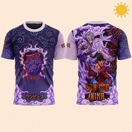 2026 one piece Luffy gum-Gum Fruit supernova trio collar retro jersey collar anime shirts tshirt men