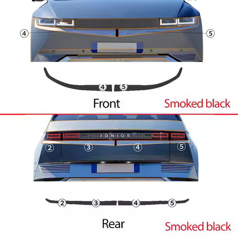 Smoked black for ioniq 5 2022 2023 protection film