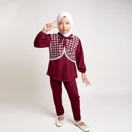 SETELAN ESTER BAHAN KNIT JEPANG BAJU DAN CELANA ANAK PEREMPUAN GL FASHION