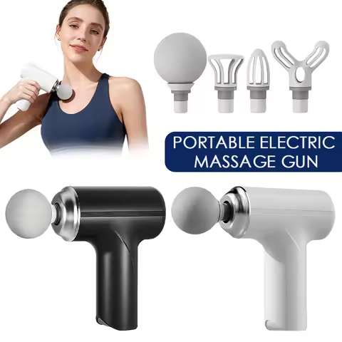 USB Portable Electric Massage Gun Mini Fascia Gun High Frequency Vibration Body Massage Gun Muscle R