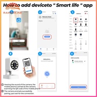 Tuya CCTV Surveillance Camera Color Night Vision 2.4G Wifi Smart Camera As Night Light Support 128GB