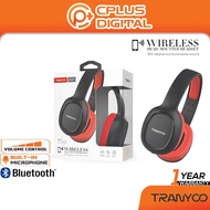 Tranyoo T-H3 Bluetooth 5.0 Wireless Headset with Mic , 40mm Drivers , 360 Degree Surround Stereo HD 