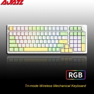 AJAZZ AK992 Gaming Mechanical Keyboard RGB 100 Keys Swap Keyboard 5.0 Bluetooth Wireless 2.4G USB fo