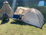 DOD Rider’s Tandem Tent 一房一廳三人自動營 T3-485 (TN卡其)