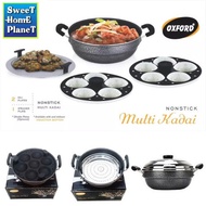 OXFORD  RIO  3 in 1 Non Stick Multi Kadai Idly 10 / 14 / 16 Idli Maker Multi Steamer Pot Non Stick P