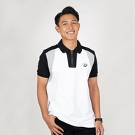 DAPPER | White Retro Polo Jersey T-Shirt - 4955TCF