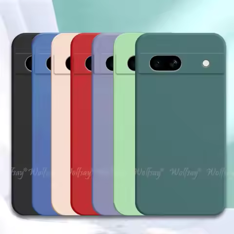 For Google Pixel 7A Case Liquid Silicone Rubber Protector Phone Case Google Pixel 8A 8 Pro 7A 7 6A 6