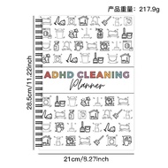 New Product ADHD CLEANING Household CLEANING Timetable Annual CLEANING List Planner