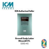 [100ml] Growell Scalp Lotion Minoxidil 5% (Exp 07/2028) - For The Treatment Of Hair Loss