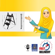 2-3DAYS DELIVERY🔥High Quality 3 Step Lightweight Foldable Ladder🔥 LIPAT TANGGA makcik kiah strong borong dropship IKEA