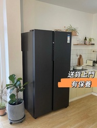 對開門大雪櫃#雙開門冷藏冷凍雪櫃冰箱#雙變頻風冷無霜refrigerator#美的雪櫃