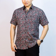 BENTOP Batik Modern Slim Fit Series [2] Baju Kemeja design Lengan Pendek Modern Floral Batik Short S