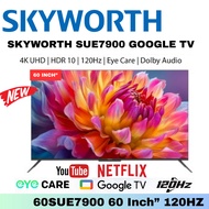 SKYWORTH 4K UHD LED Google LED 60 INCH Eye Care Series Google TV 60SUE7900 120HZ