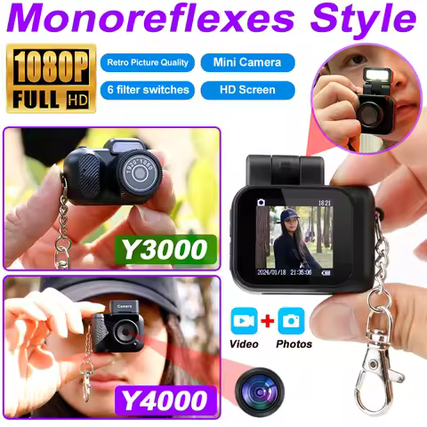 2025 New Mini Camera Photography Child Mini DV Pocket Audio Video Recorder With Screen Y4000 HD 1080