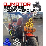 QJMOTOR SRV250 SRV 250 MODIFY MODIFIED HEAD LAMP ACCESSORIES ACCESSORY