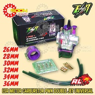ESR UNIVERSAL PWK CARBURETOR DOUBLE JET CARB RED LEO 24MM 26MM 28MM 30MM 32MM 34MM 36MM 38MM LC135 E