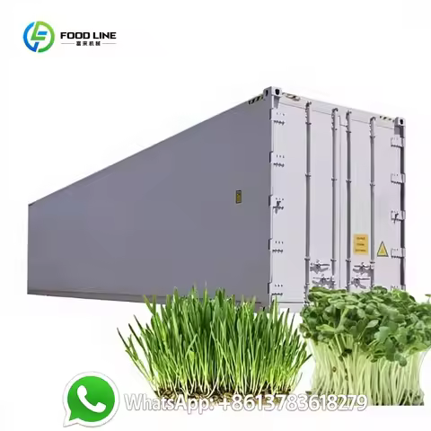 Customized Vertical Automatic Container Hydroponic Fodder Sprouting System Farm Livestock Feed Produ