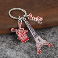 GANTUNGAN Gracieux Keychain Paris France 3 in 1 Stainless Steel