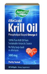 【安心代購 】美國 Nature's Way, Krill Oil, 南極磷蝦油 500 mg - 60 顆