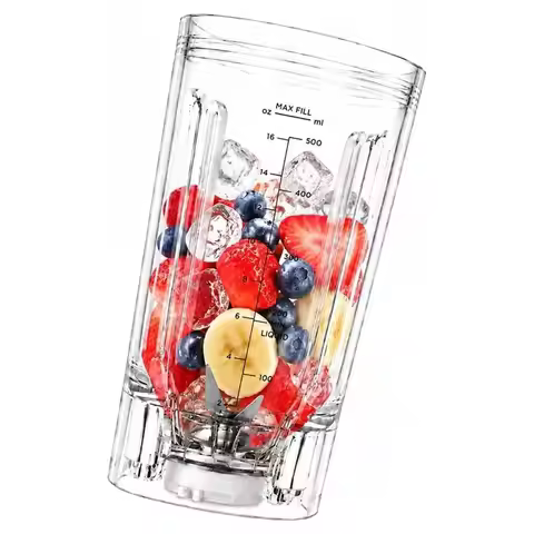 B98A-Crystal-Clear And Shatter-Resistant 22Oz Replacement Cup For Ninja Blast Max Portable Blender B