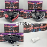 NARUTO LED HEADLAMP Y15ZR V2 LC135 V8 FI CUSTOM MADE Y15 LAMPU BESAR DEPAN HEAD NARUTO SHARINGAN FRO