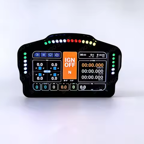 USB Simracing Games 7 inch Dashboard Multi-functional Instrument Speed Display for Simagic FANATEC M