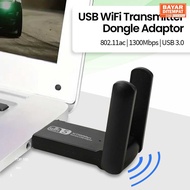 (ORIGINAL) ICANING USB WiFi Transmitter Dongle Adapter 802.11ac 1300Mbps - AC1300