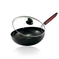 【日本北陸hokua】日本製黑鐵炒鍋(含蓋) -20/26/28/30/玉子燒