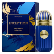 MYKONOS INCEPTION น้ำหอม Eau de Parfum ขนาด 100 มล. บรรจุภัณฑ์สีน้ำเงินทอง