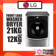 LG F2721HTWV Frontload Washer Dryer 21/12kg Inverter Direct Drive Mesin Basuh 洗衣机