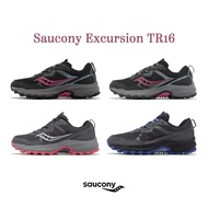 Saucony Cross Country Running Shoes Excursion TR16 Outdoor Function Hiking Socony Women's Gray Pink Blue [ACS]