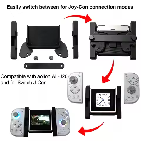 3D Printed Grip for Anbernic RG Rotate Mount Ergonomic Full Button Access No Speaker Block