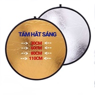Reflector, round reflector, size 30cm/60cm/80cm/100cm, 2 colors in 1 gold/silver used to increase li