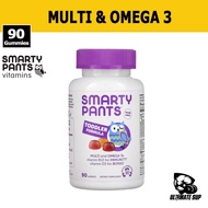 SmartyPants, Toddler Formula, Multi and Omega 3, Vitamin B12/ D3 Supplement, Grape, Orange and Blueb