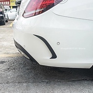 Car Exterior Rear Bumper Canard Splitter Sticker Diffuser Trim for Mercedes Benz C W205 Accessories 