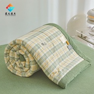 Japanese gingham summer quilt is light breathable Queen/King/Super King thin quilt