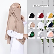 French Khimar Niqab Mariposa (Butterfly) French Khimar/ instant hijab/ syari khimar/